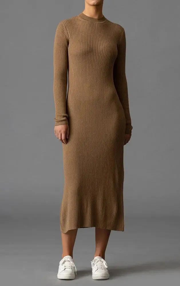 12GG RIB KNIT DRESS- CLEARANCE