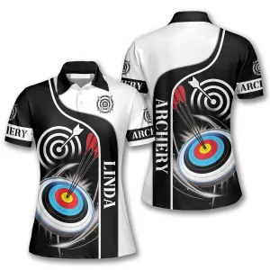 Archery Targets Black White Custom Archery Shirts for Women, Gift for Her, Archery Shirt