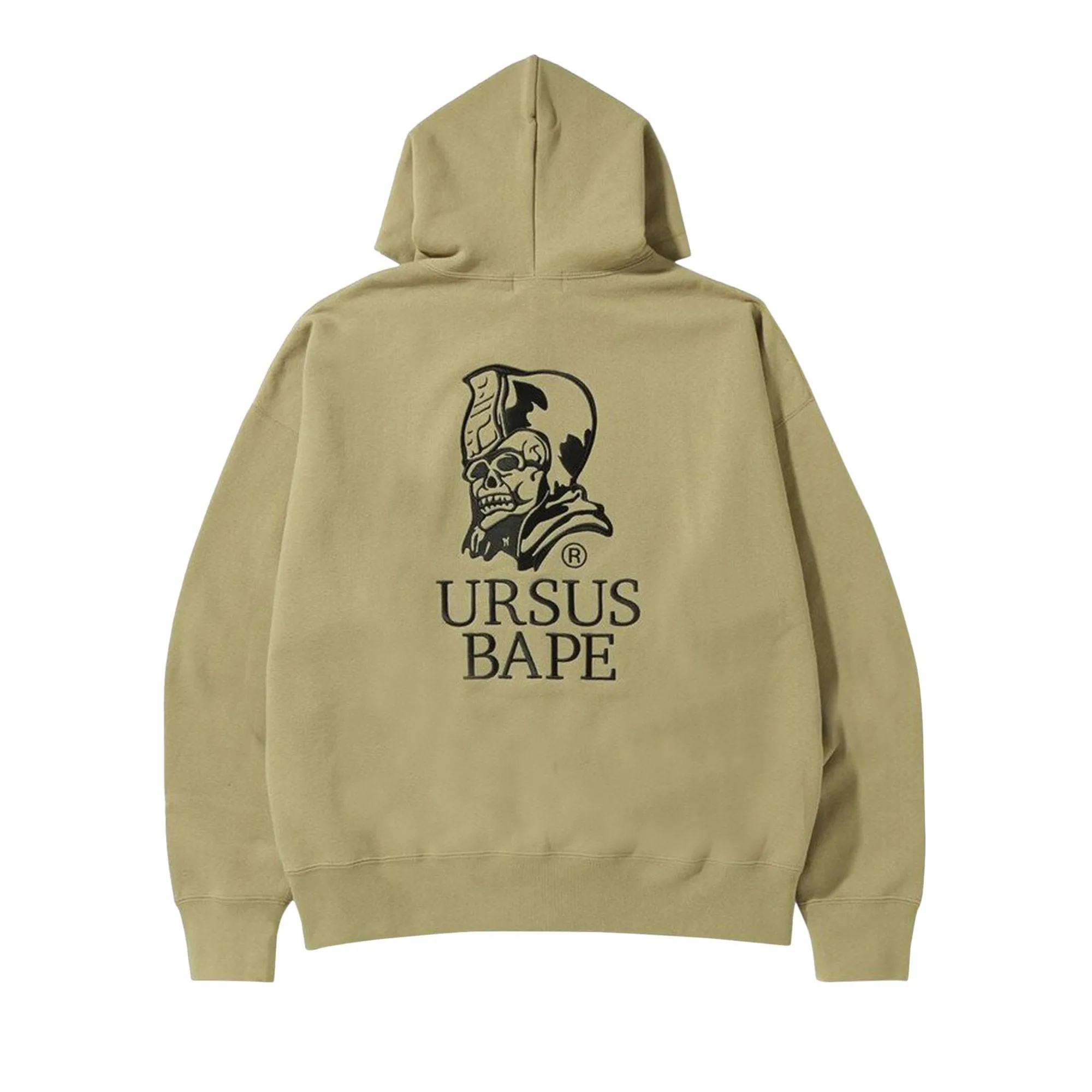 BAPE Ursus Oversized Zip Sweatshirt, Beige