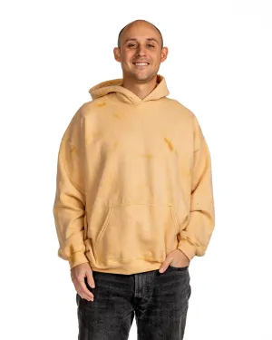 Bleach Wash Essential Fleece Hoodie - Gold Gobi