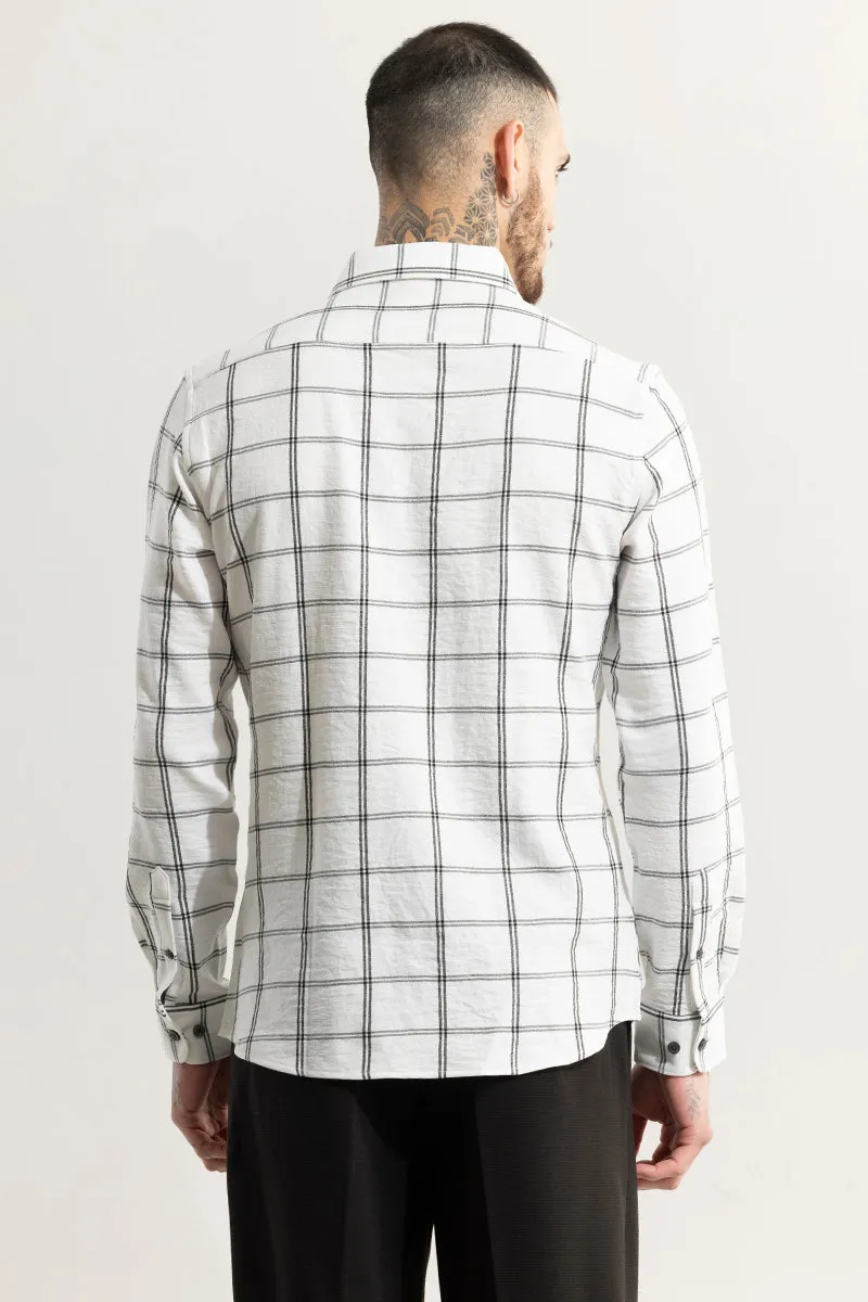 Blockade Checks White Shirt