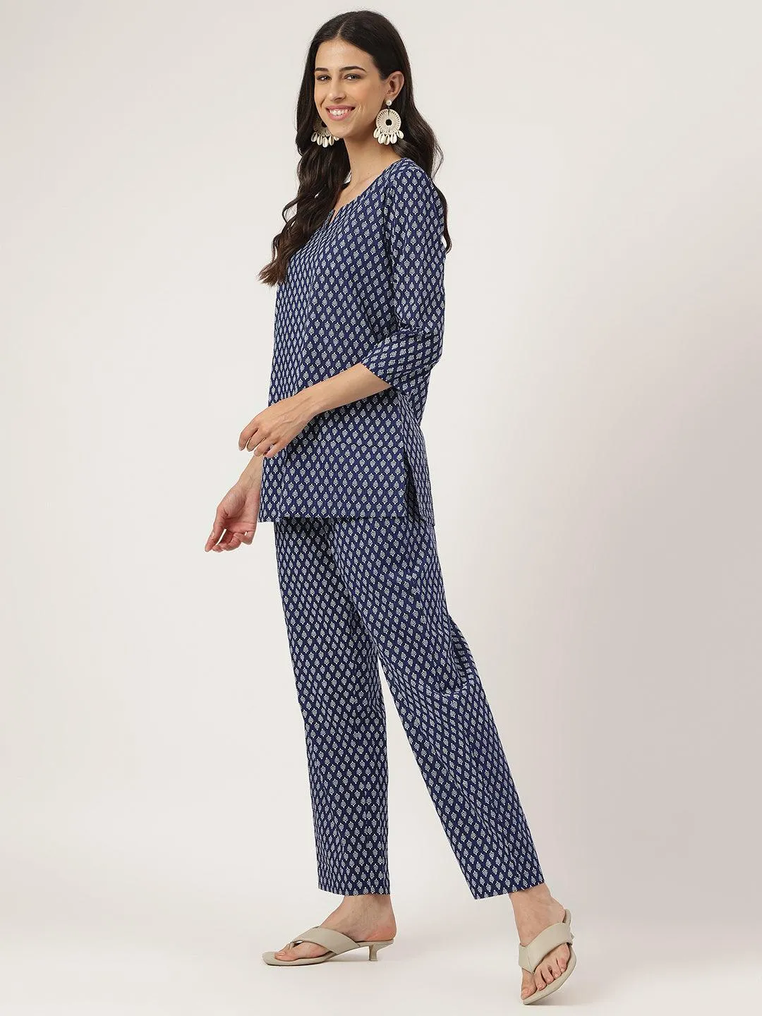 Blue Printed Loungewear/Nightwear