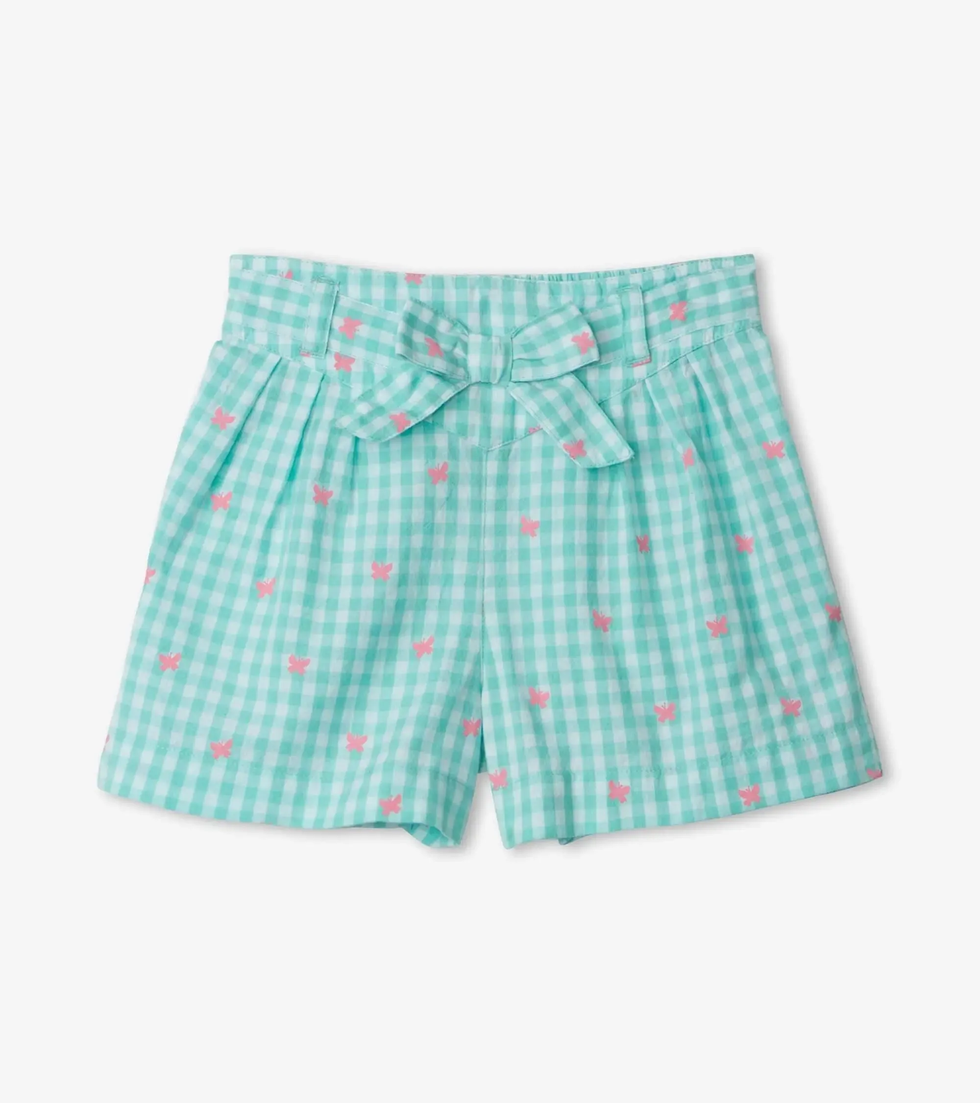 Butterfly Gingham Paper Bag Shorts | Hatley