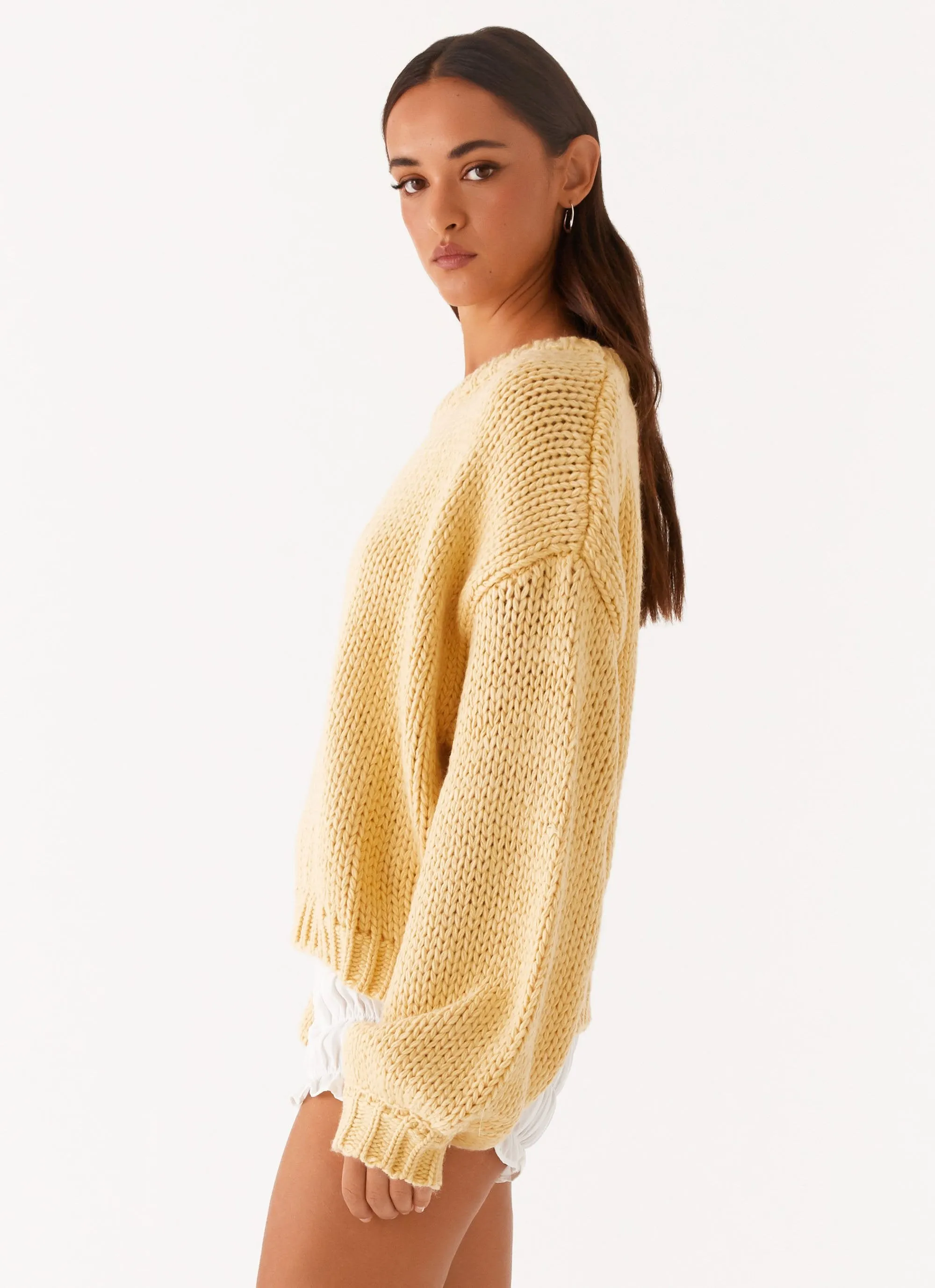 Costella Knit Sweater - Yellow