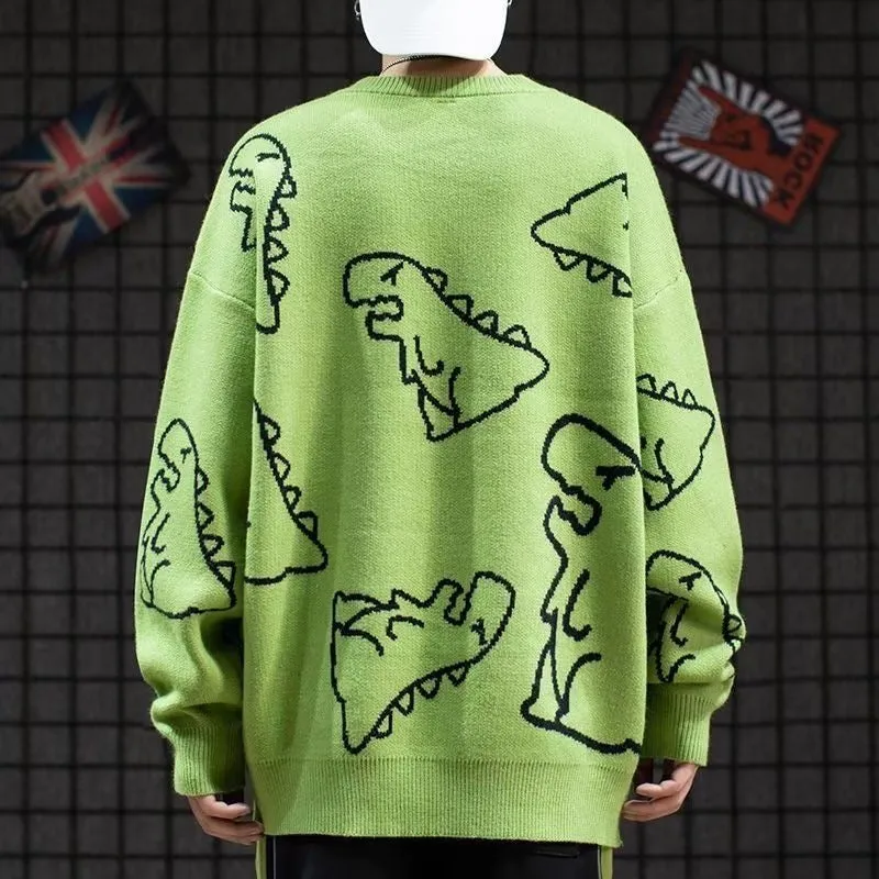 Faire Echo Instagram Style Loose dinosaur Sweatshirt