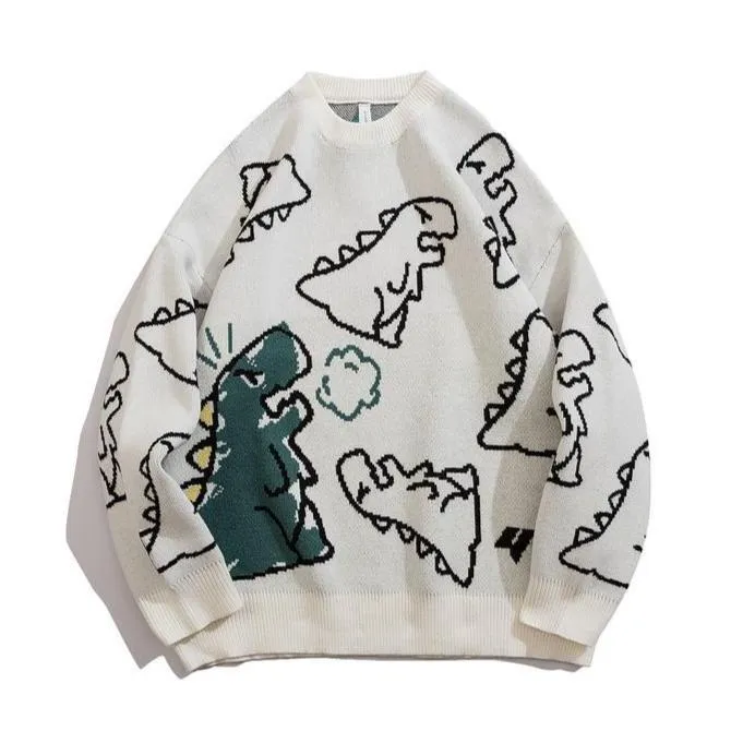 Faire Echo Instagram Style Loose dinosaur Sweatshirt