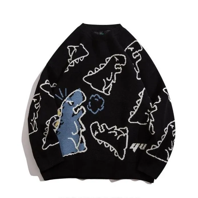 Faire Echo Instagram Style Loose dinosaur Sweatshirt