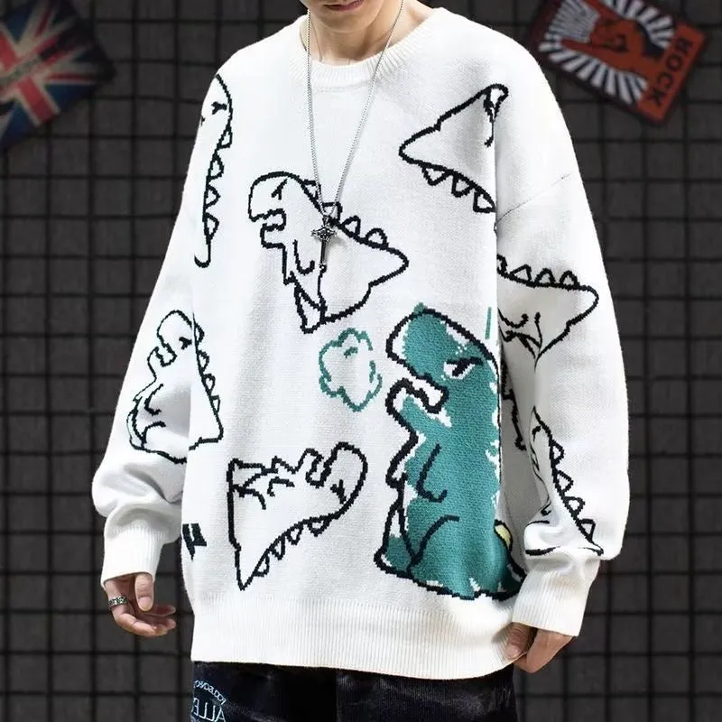 Faire Echo Instagram Style Loose dinosaur Sweatshirt