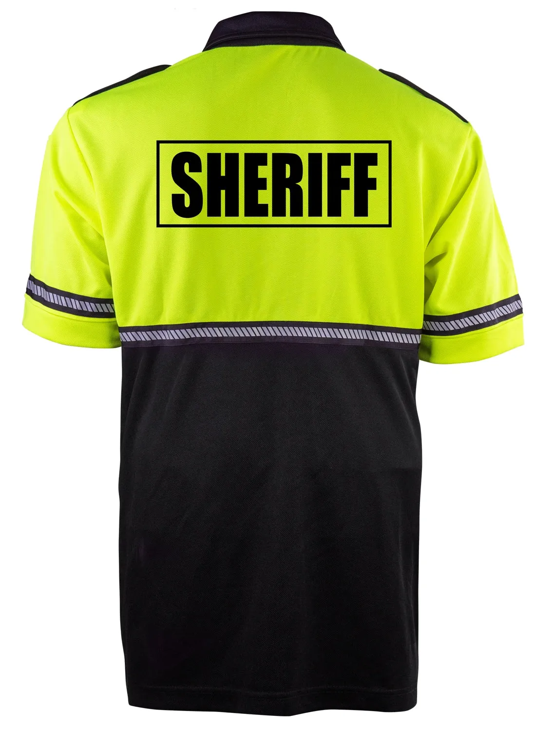 First Class Two Tone Sheriff Bike Patrol Shirt with Zipper Pocket and Hash Stripes