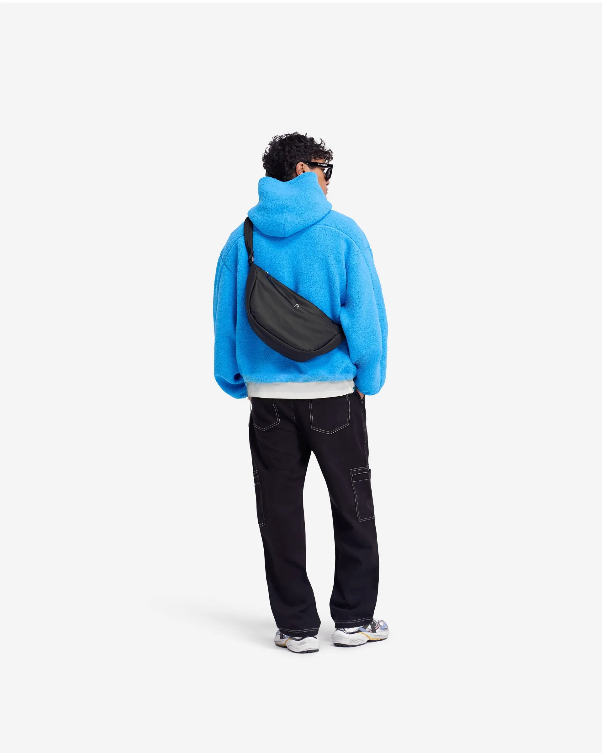 Fleece Oversized Hoodie - Electric Blue