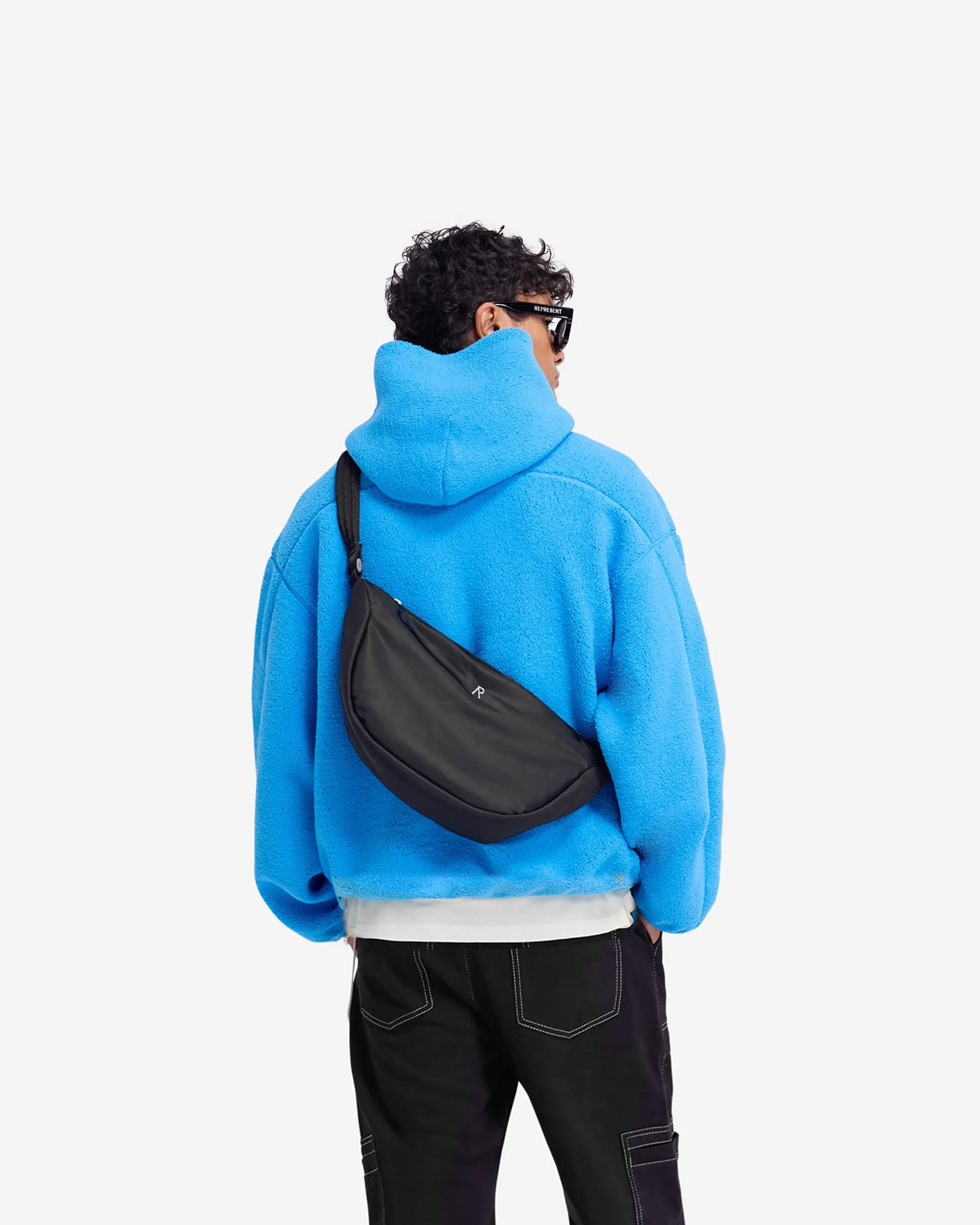 Fleece Oversized Hoodie - Electric Blue