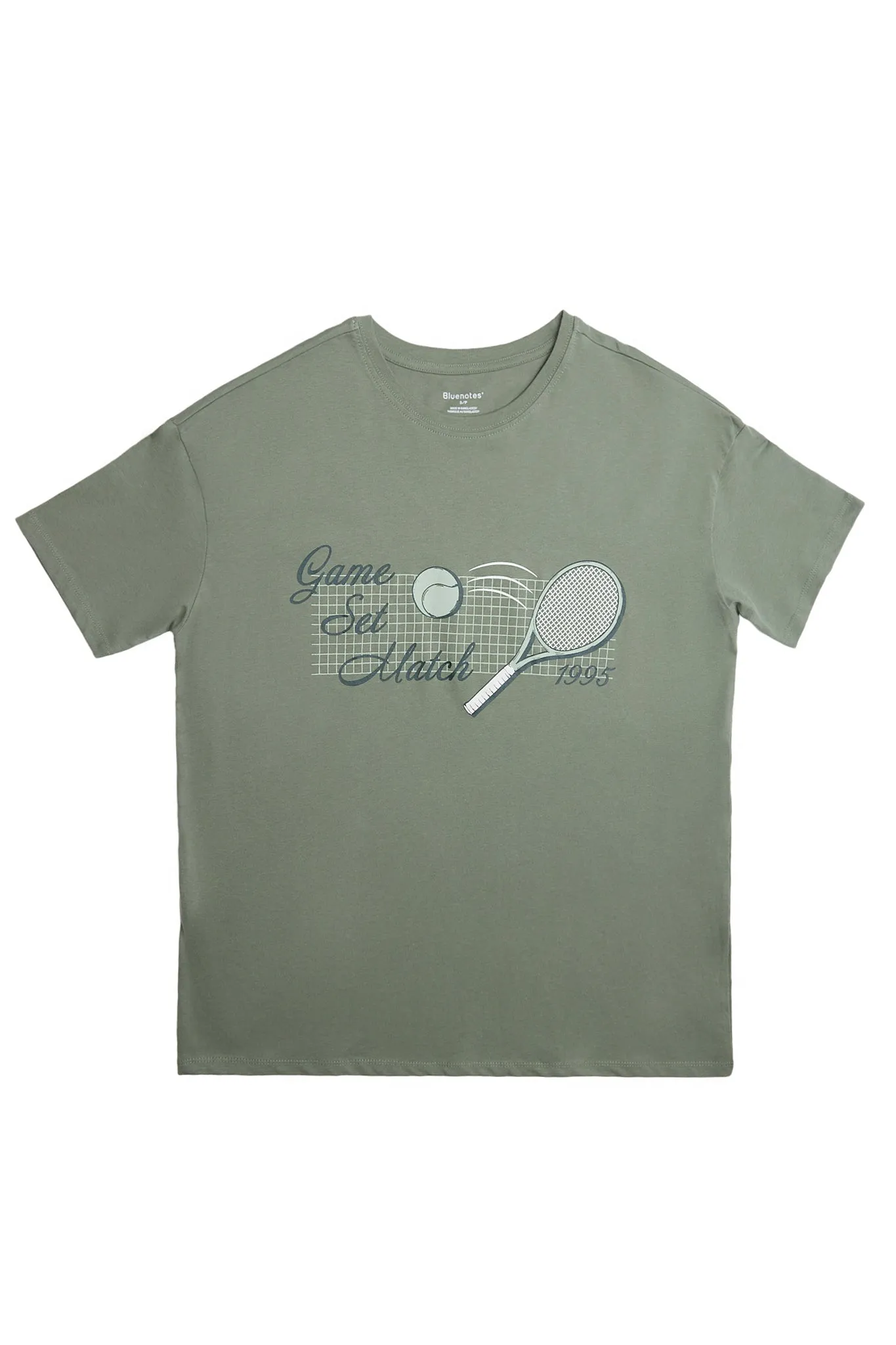 Game Set Match Tennis Graphic Relaxed Tee