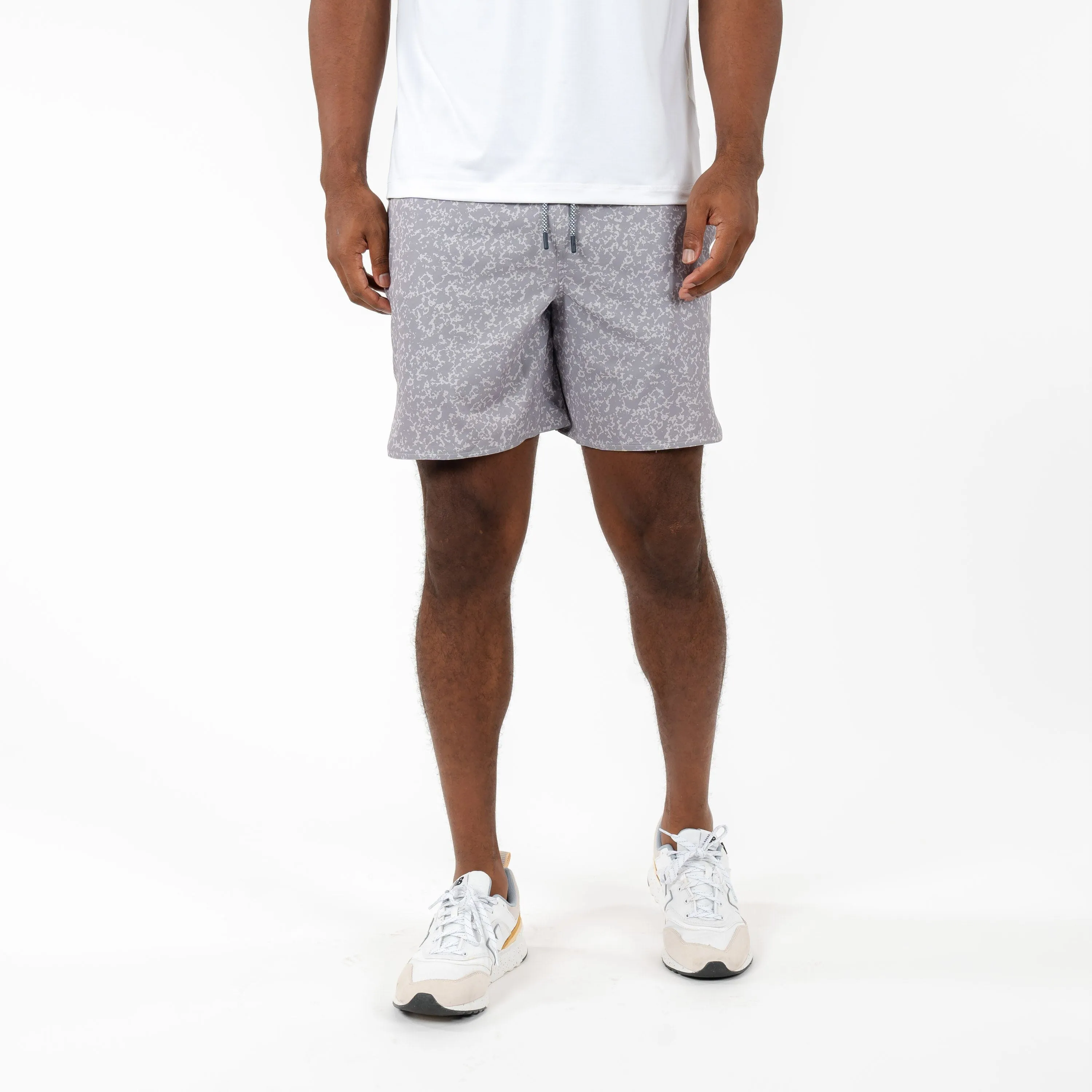 Grit Gym Short | The Granite Camo - Thunder Grey/Stratus Grey