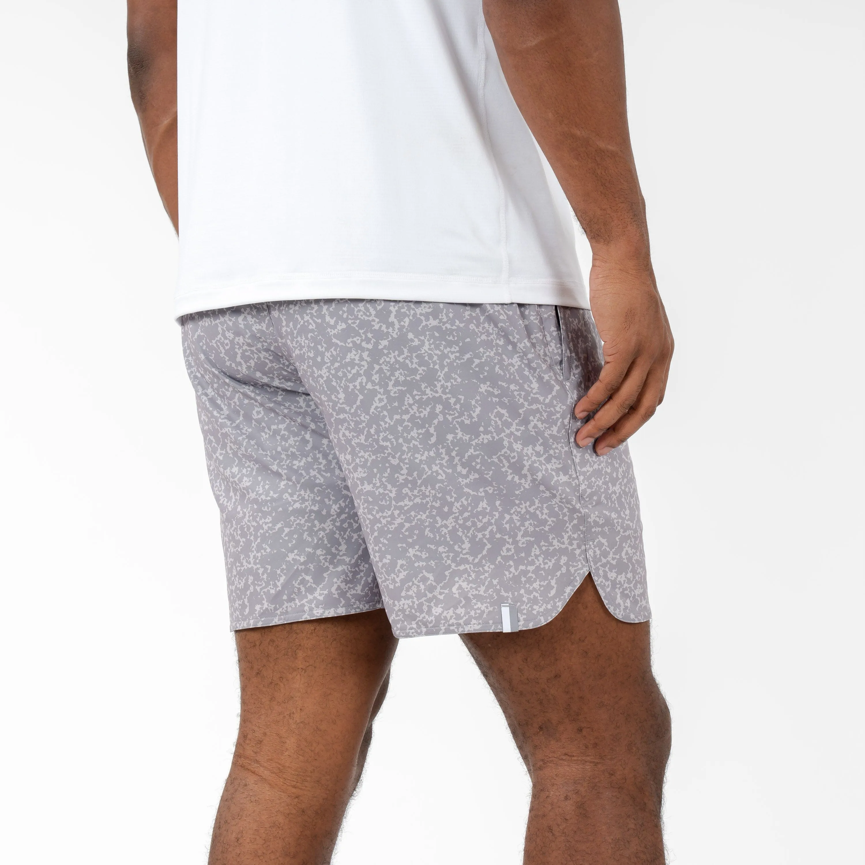 Grit Gym Short | The Granite Camo - Thunder Grey/Stratus Grey