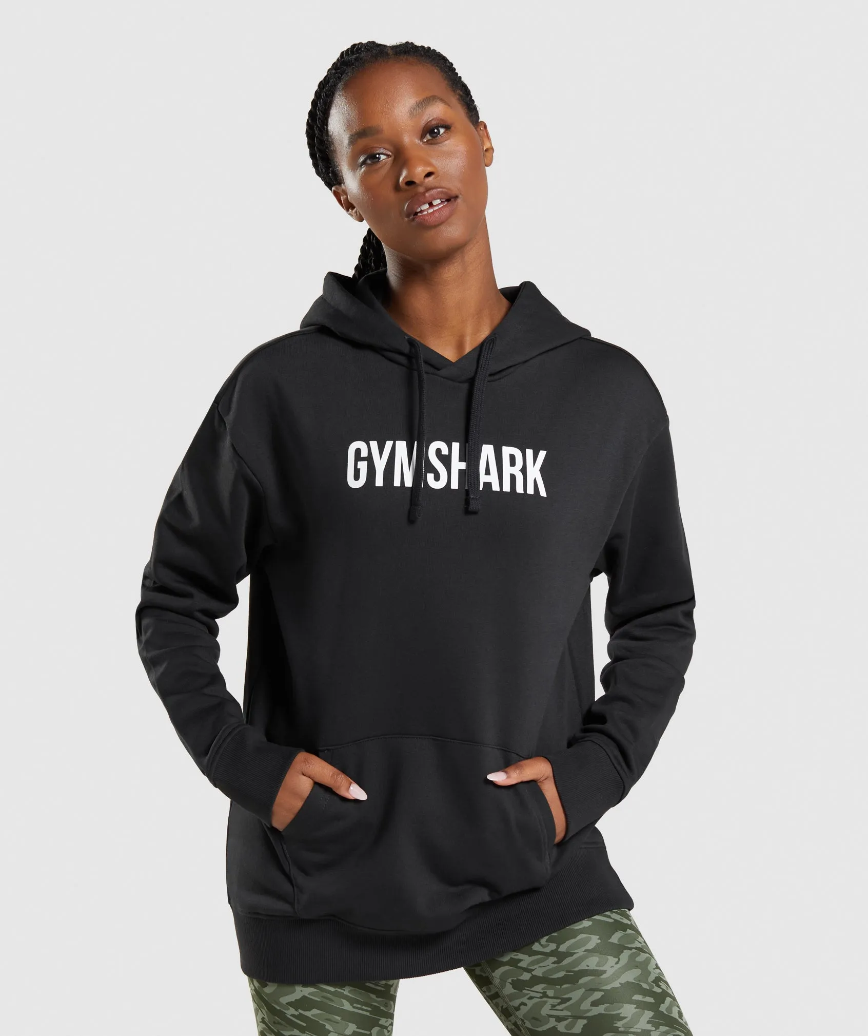 Gymshark Apollo Oversized Hoodie - Black