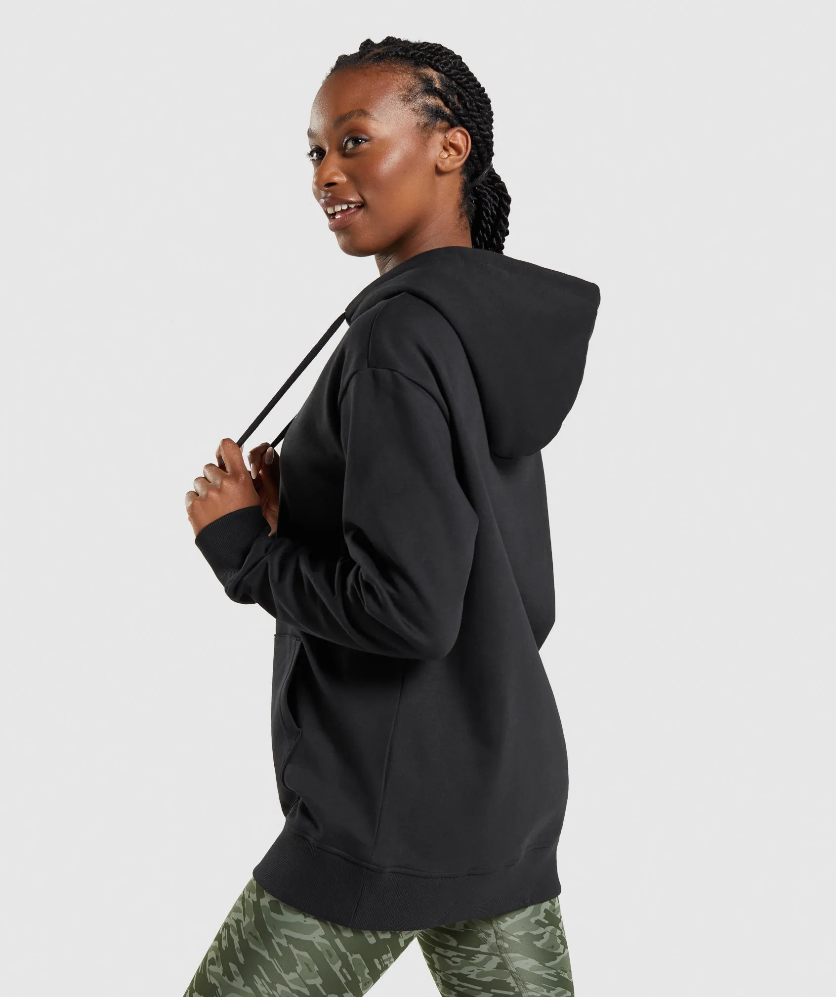 Gymshark Apollo Oversized Hoodie - Black