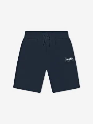 KENZO Boys Logo Bermuda Shorts in Navy