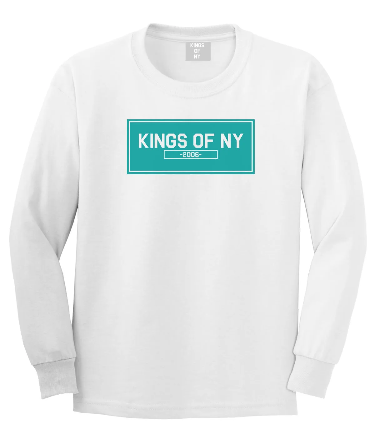 Kings Of NY 2006 FALL15 Blue Logo Boys Kids Long Sleeve T-Shirt