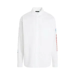 Long-Sleeve Large Fit Shirt in White