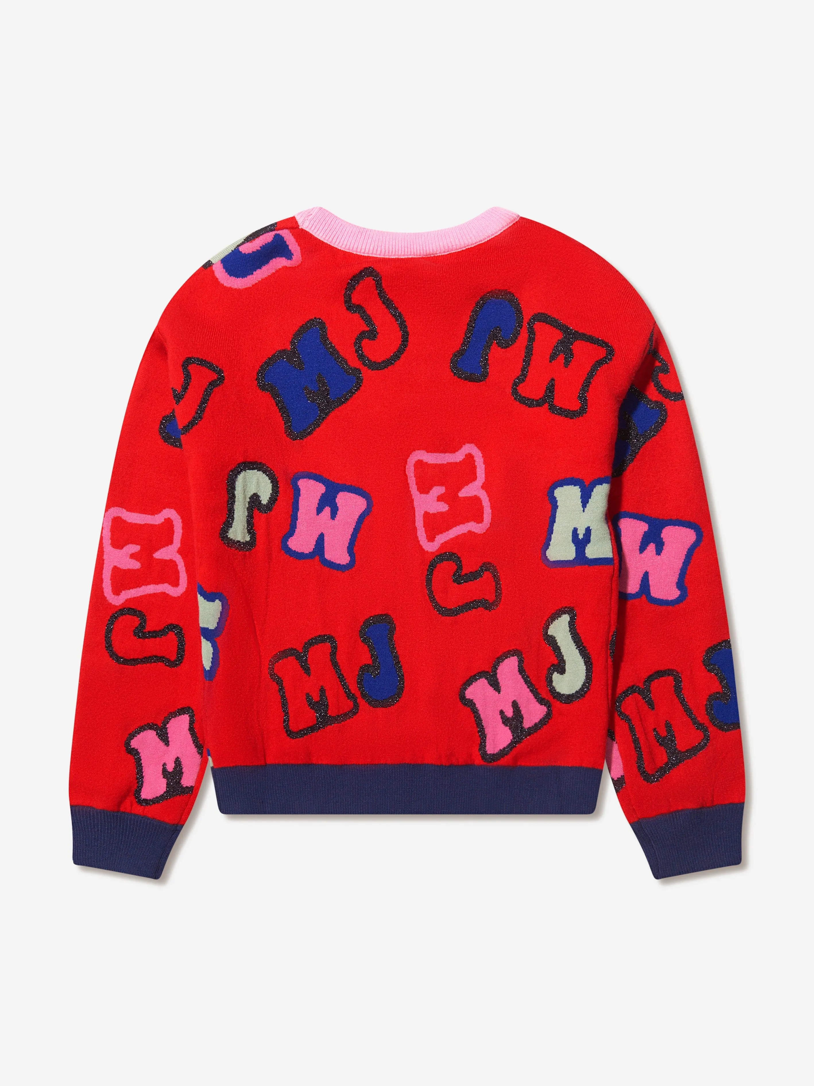 MARC JACOBS Girls Jaquard Logo Jumper