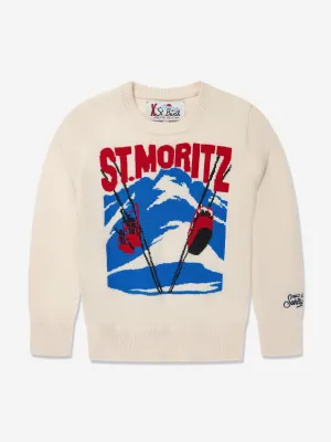 MC2 Saint Barth Boys St Moritz Jumper in Ivory