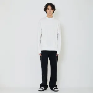 Men Oversized Sweatshirt - Off White - SM2402031A