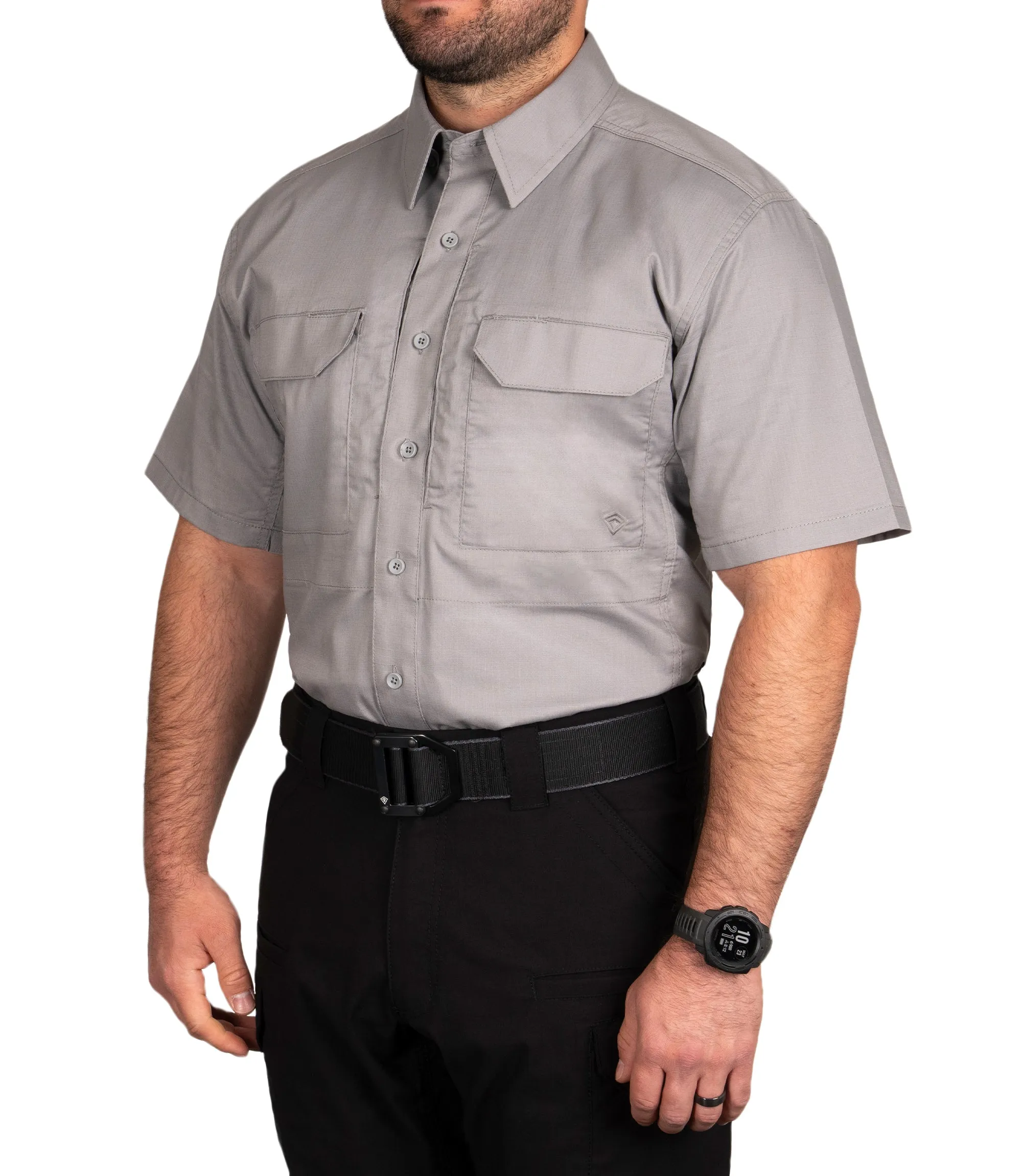 Men's V2 Tactical Short Sleeve Shirt / Nickel Grey