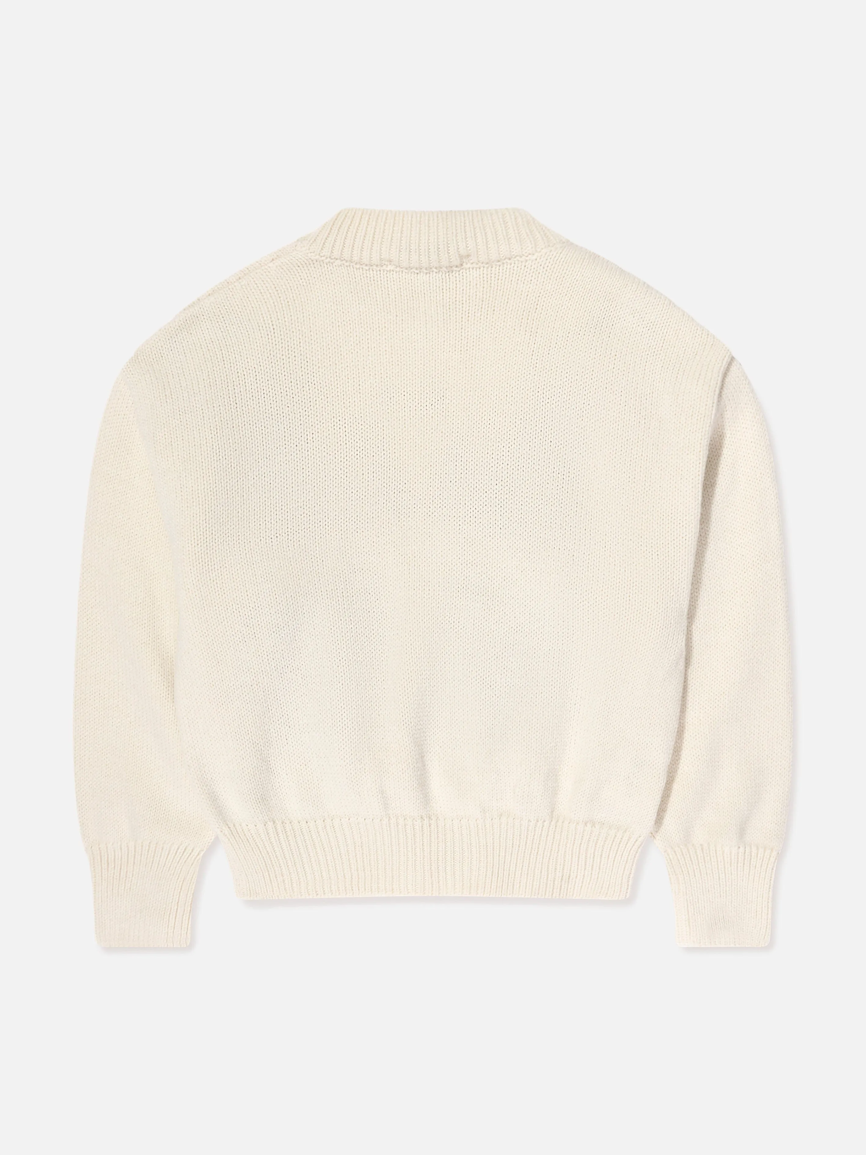 MSGM Girls Butterfly Jumper in Ivory