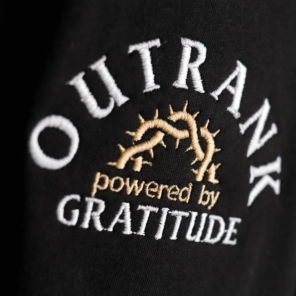 Powered By Gratitude Embroidered Shorts