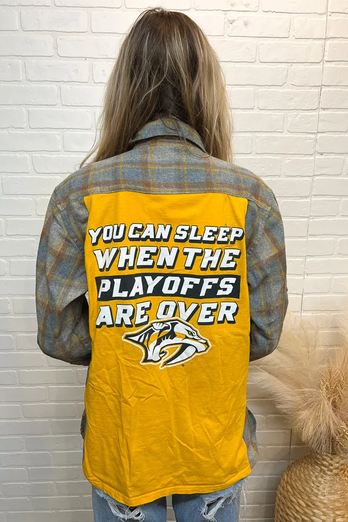 Predators Band Tee Flannel