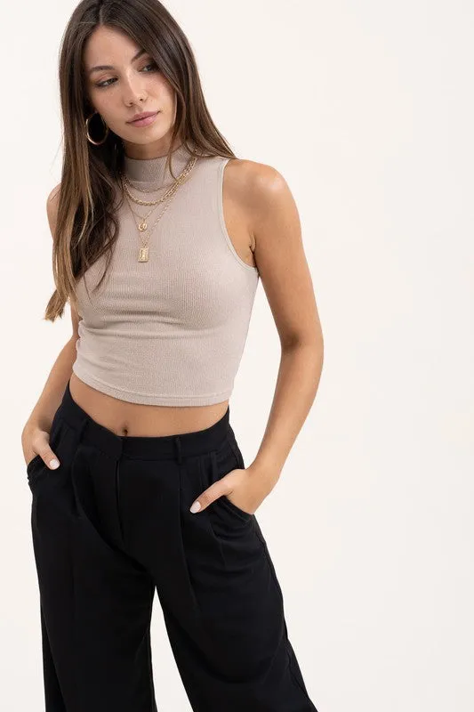 Rosa top, nude