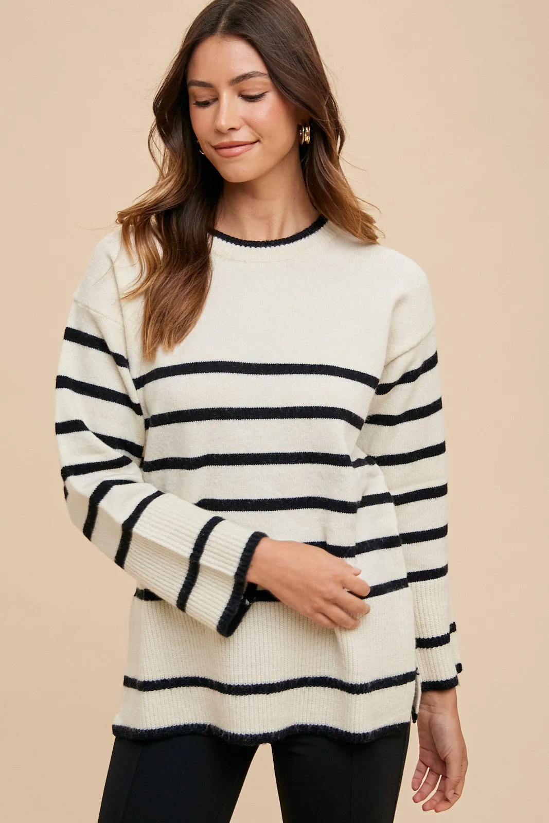 Simple Stretch Lightweight Sweater