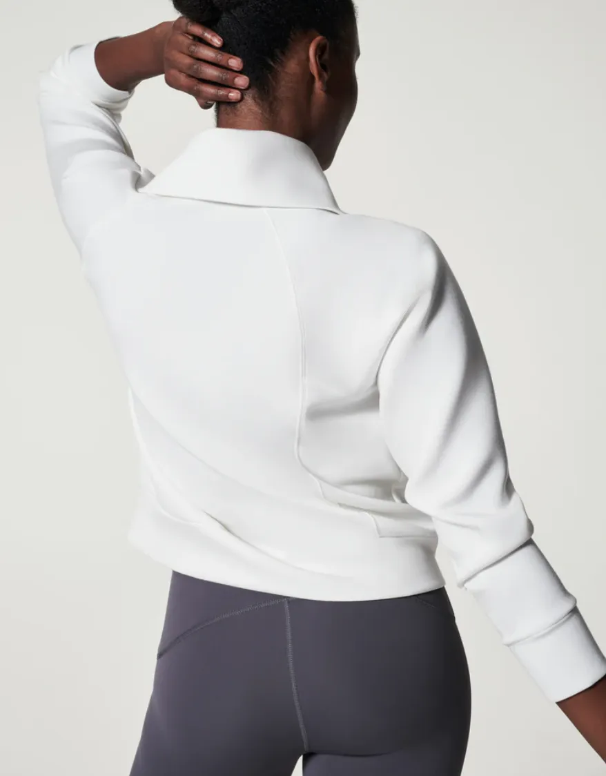 Spanx Airessential 1/2 Zip Pullover Powder