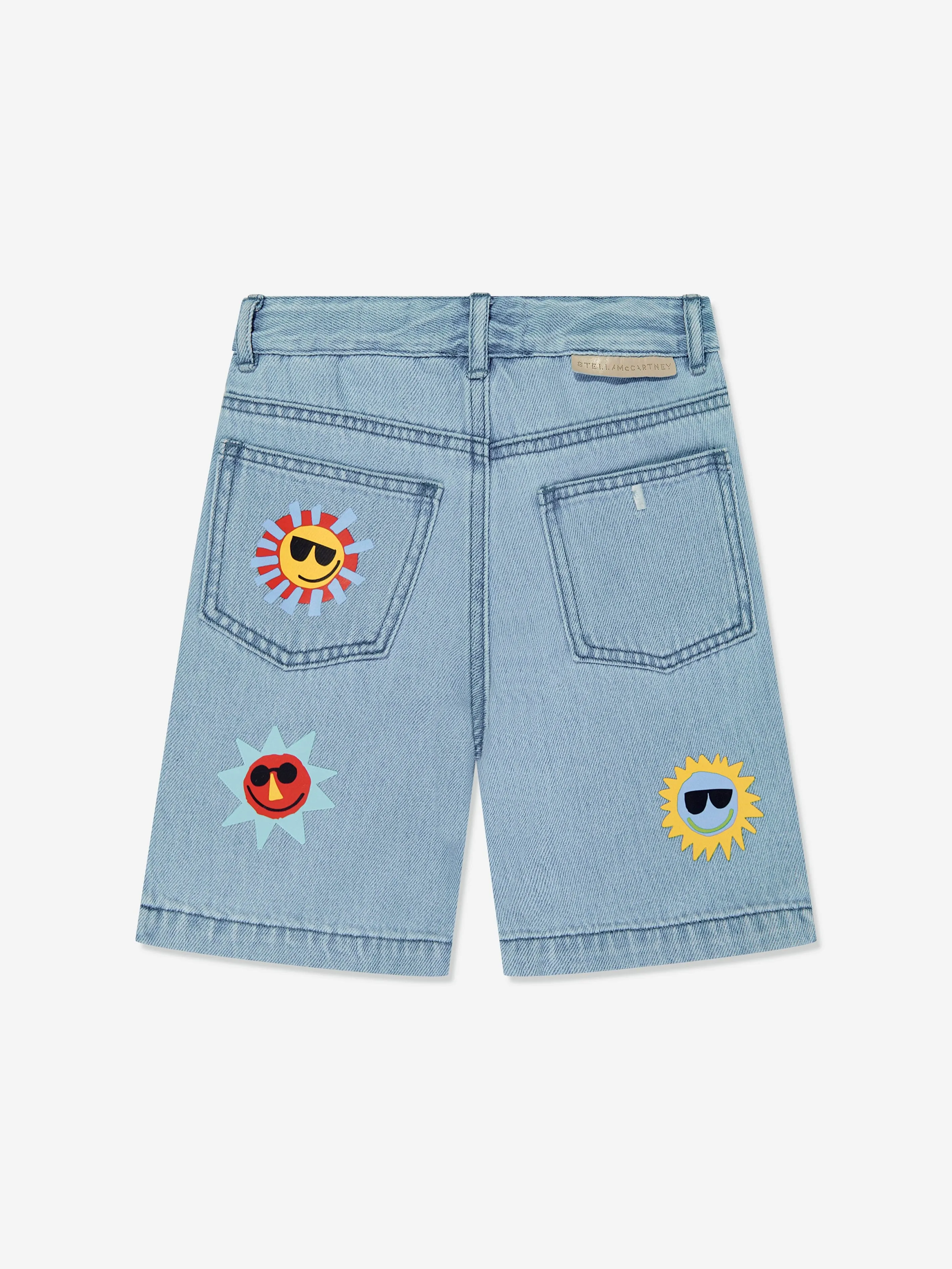 Stella McCartney Boys Denim Sunshine Shorts in Blue