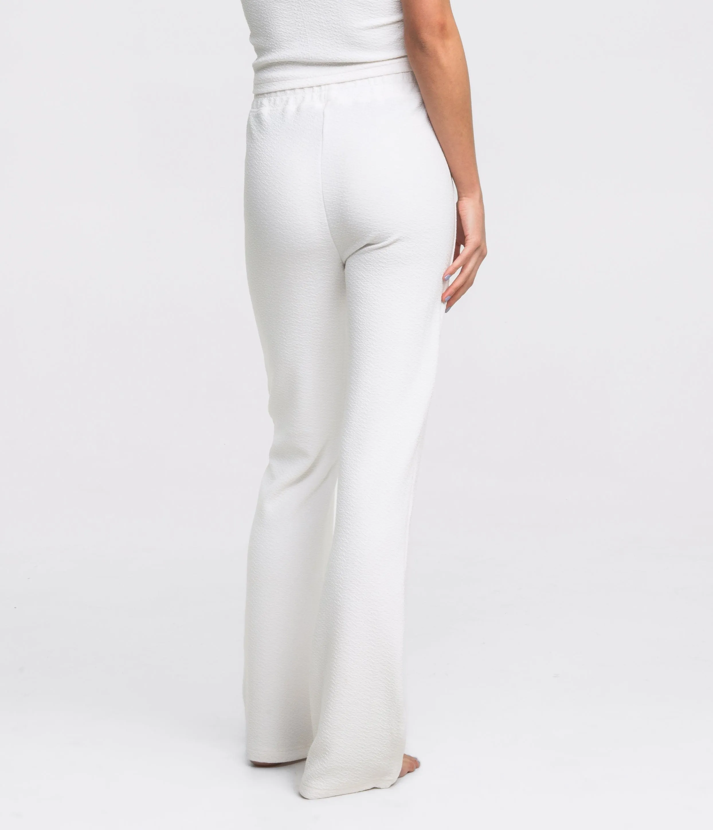 Textured Knit Lounge Pants - Fresh Linen