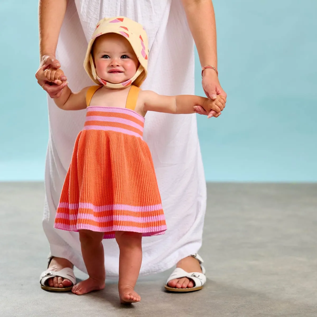 The Bonnie Mob Girls Bay Knitted Sun Dress in Red