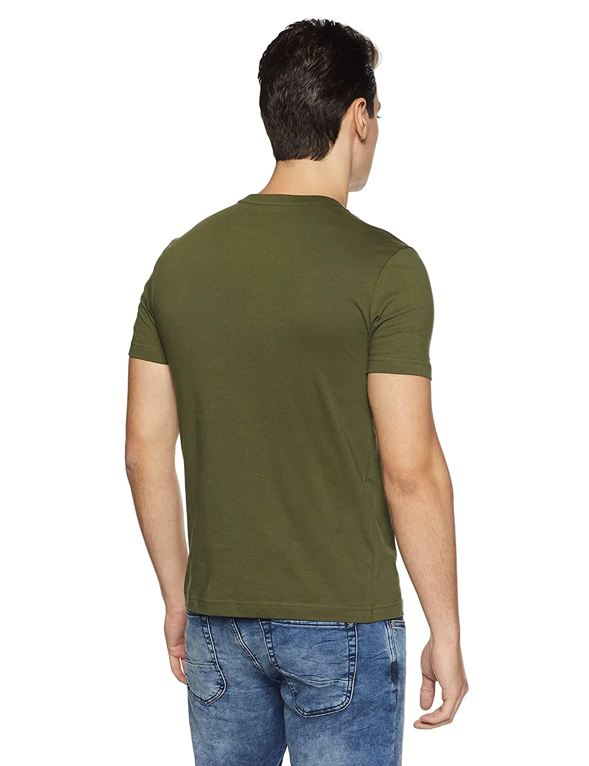 U.S. Polo Assn. Cotton Casual Green T-shirt For Men