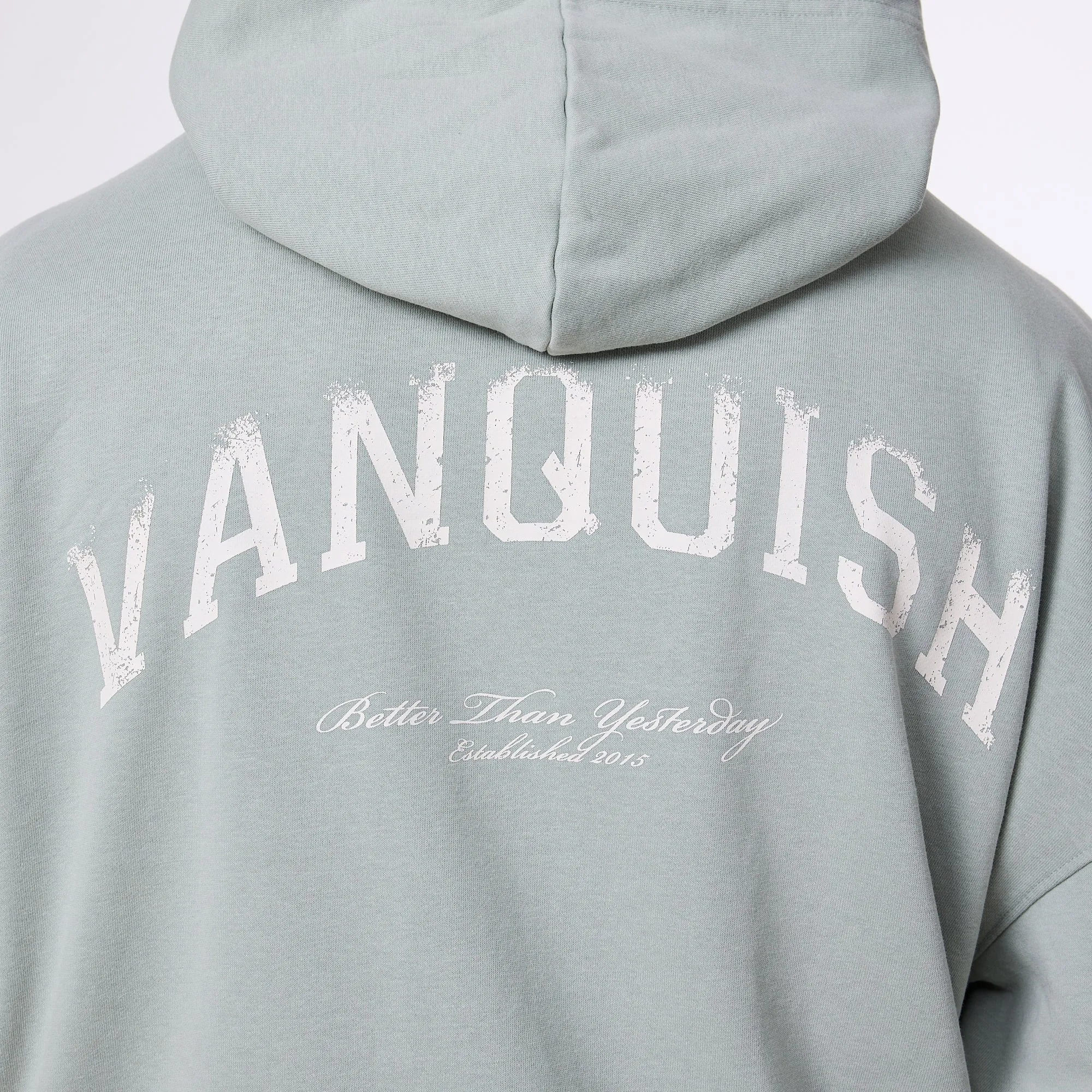 Vanquish Better Than Yesterday Washed Green Full Zip Hoodie