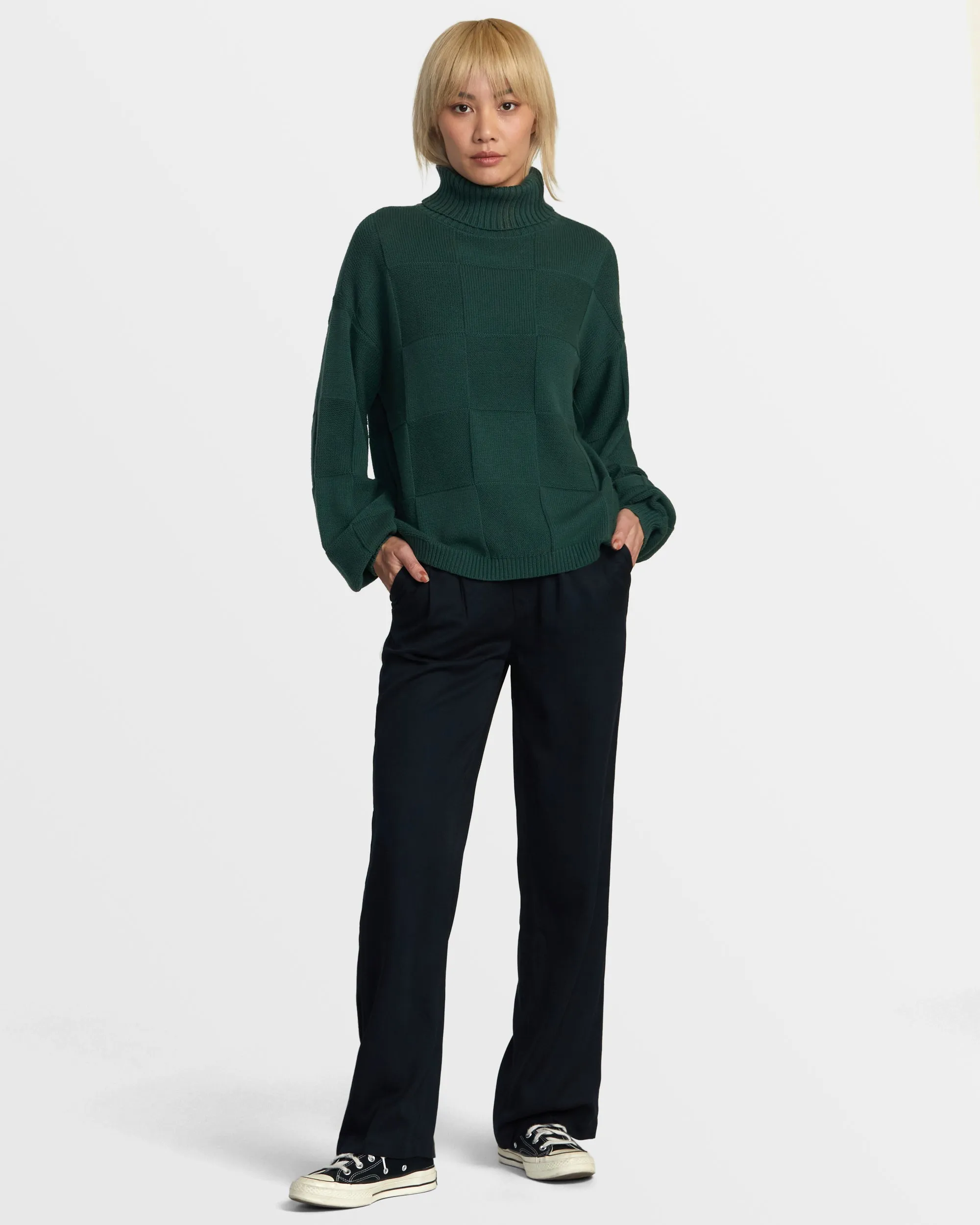 Vineyard Turtleneck Sweater - Pineneedle