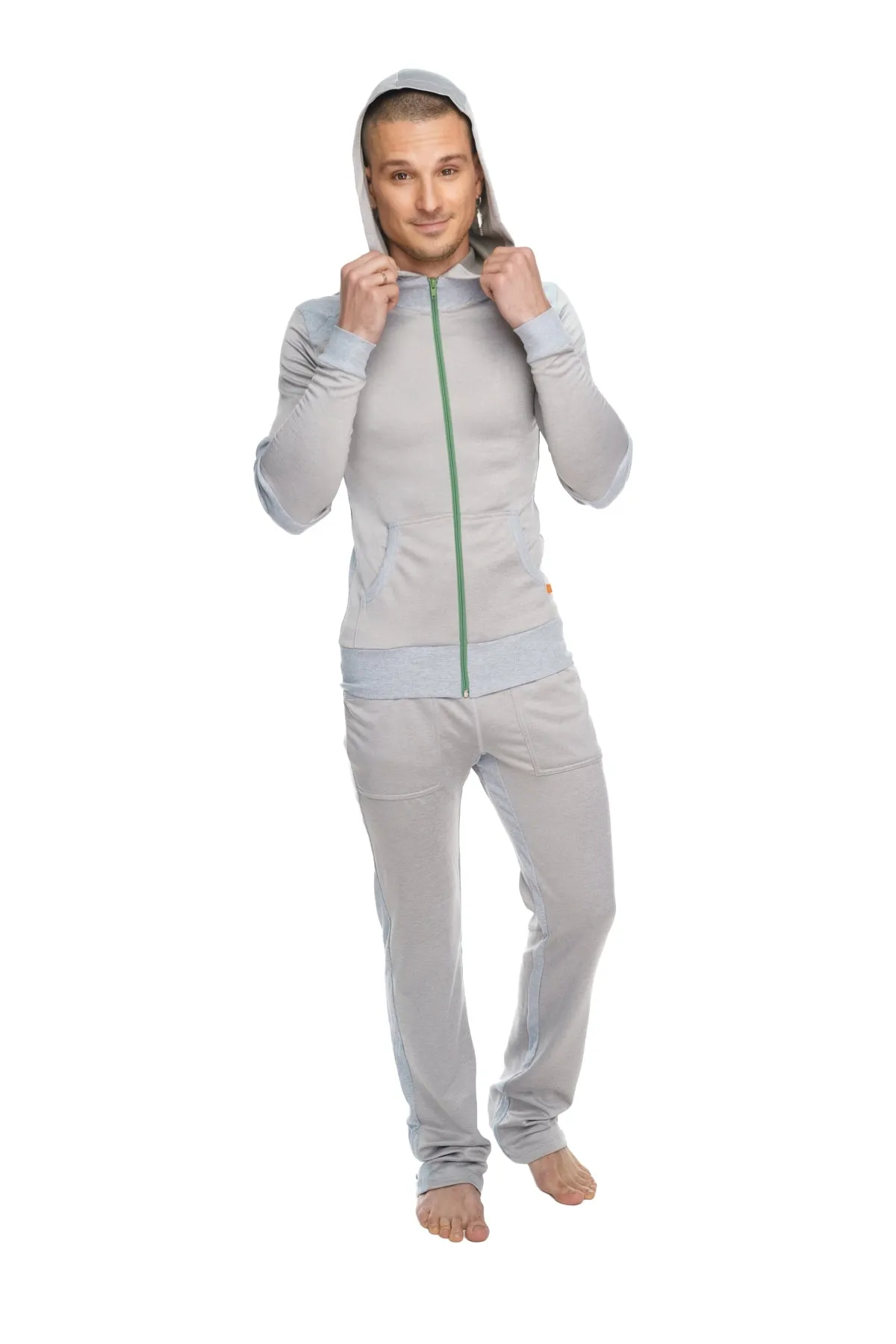 **Winter Collection** MID-Weight Performance-Luxe-Fleece Track & Lounge Sweat Pant (Stainless Steel Grey)